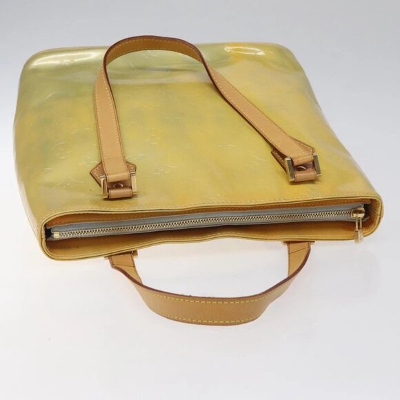 LOUIS VUITTON Monogram Vernis Houston Hand Bag Gris M91053 LV Auth 117329 - Picture 2 of 14